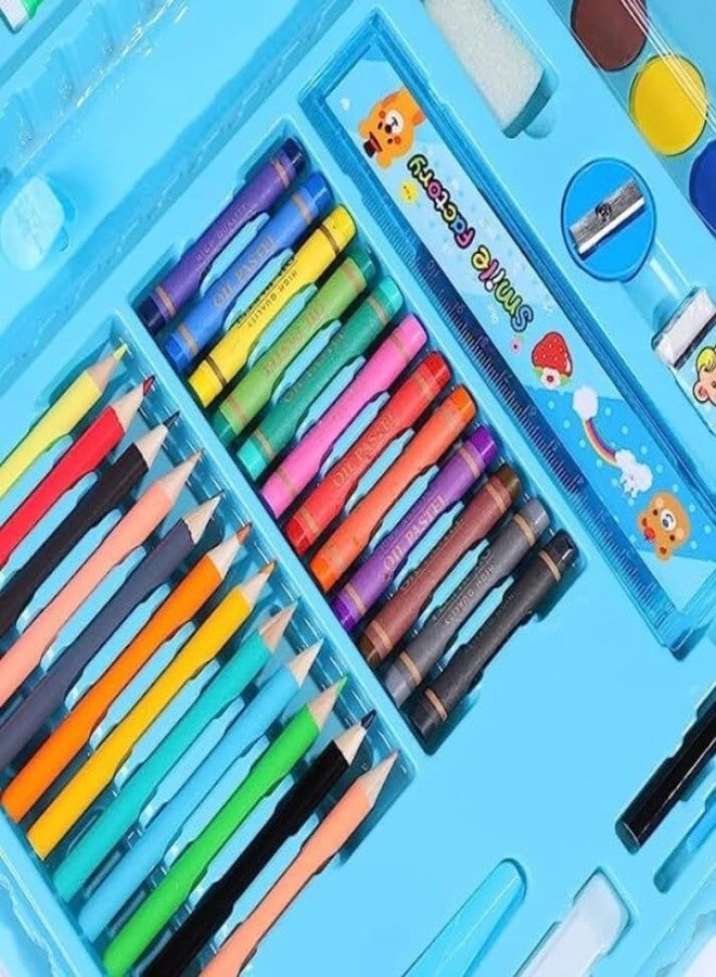Manos Drawing & Painting Set Art & Craft Supplies 12 Crayon 8 Sketch Pens 8 Color Pencils 6 Oil Plaster Colour 12 Water Color Best Gift for Boys - Image 4